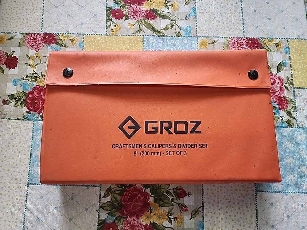 Groz 8” Caliper and Divider Set With Case