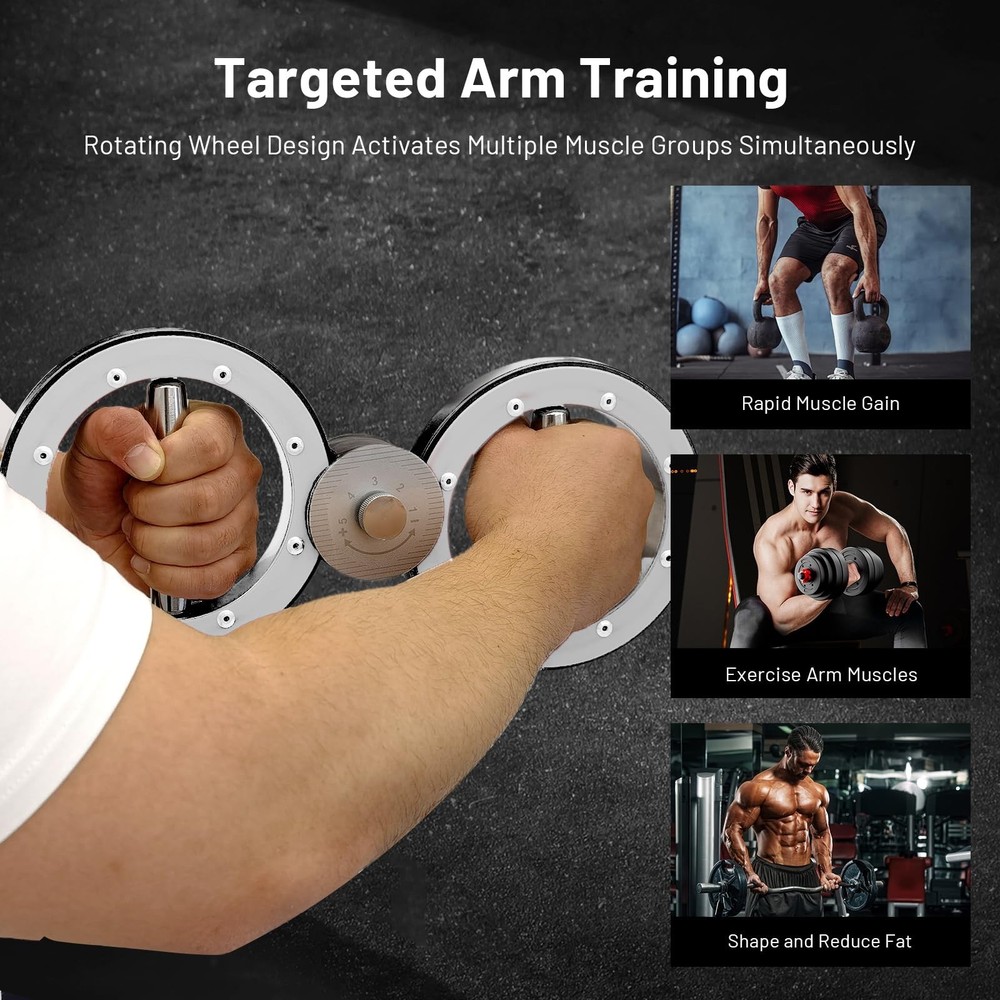 Arm Training Wheel, Hand Trainer and Forearm Trainer, Adjustable Arm Trainer ...
