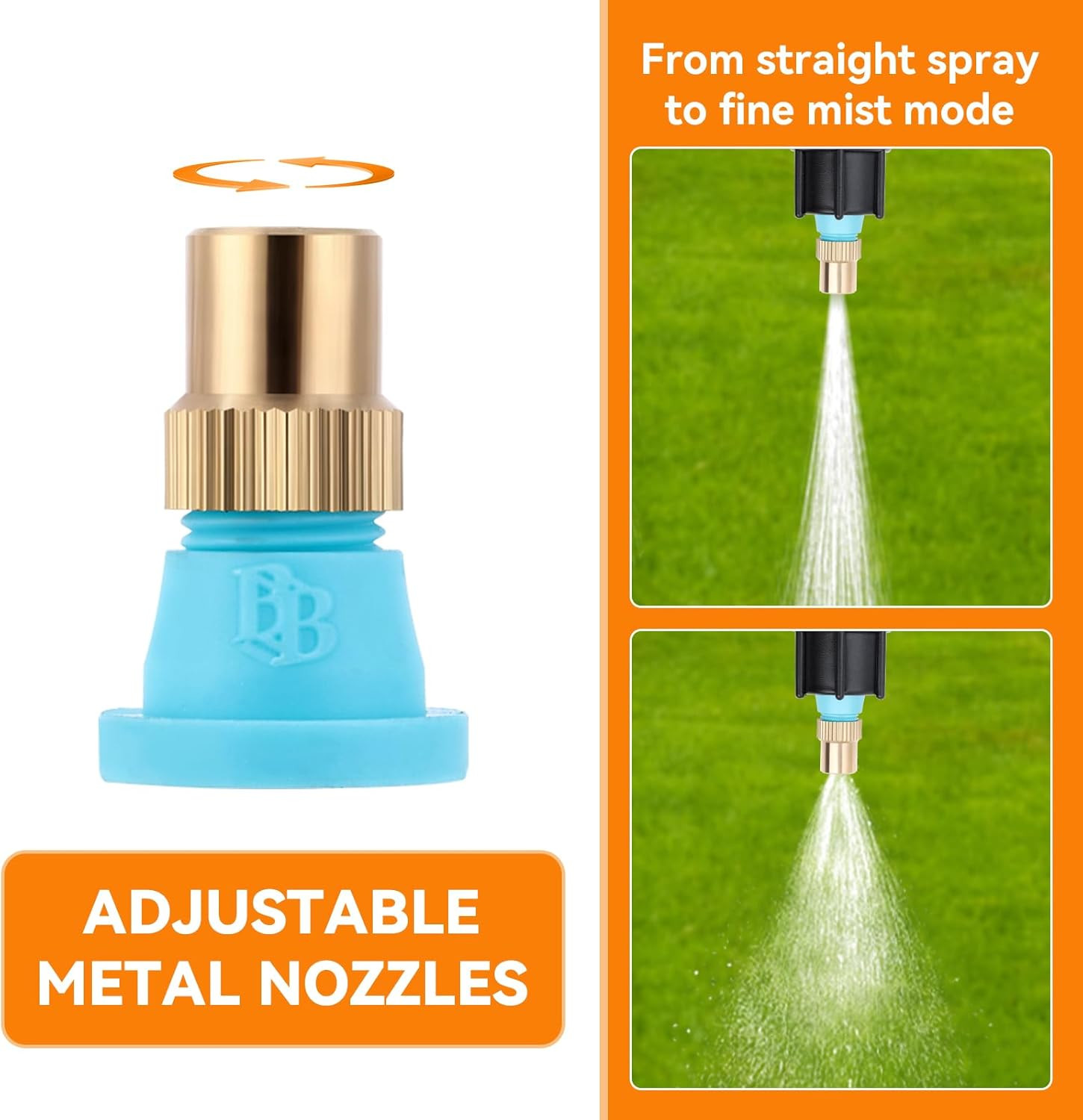 6-Nozzle Poly Boom Wand with 3/8" Brass Fitting, 7.5 Ft. ATV Sprayer Boom, Wide-