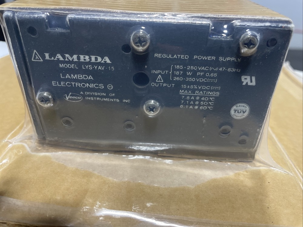 Lambda Model: LYS-YAV-15 Regulated Power Supply. New