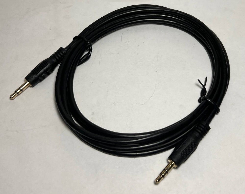 CW Keyer paddle Cable 6 feet, 1/8" (3.5mm) and 1/4"adapter, SHIELDED cable