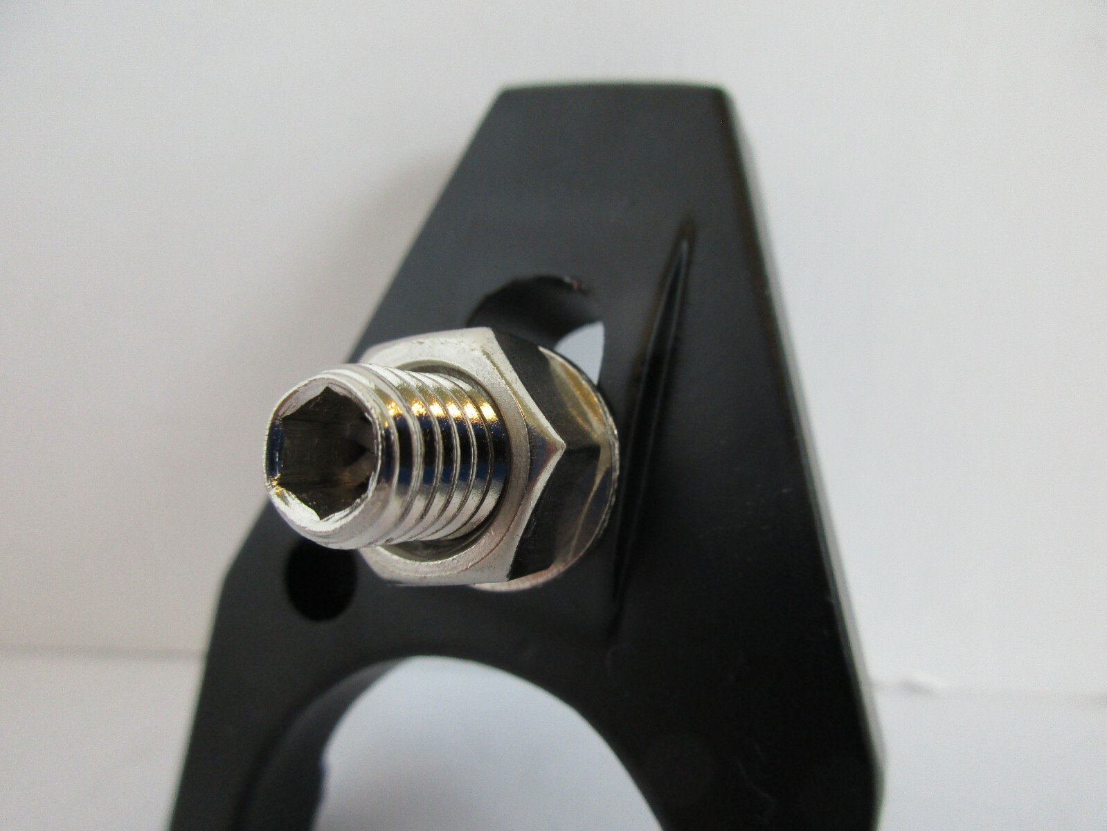 DISTRIBUTOR CLAMP BLACK Billet ALUMINUM CHEVY Hold Down HEI sbc bbc #7627BK