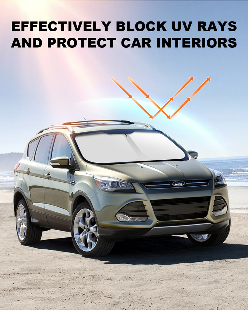 Front Auto Windshield Car Windshield Sun Shade For 13-19 Ford Escape Foldable