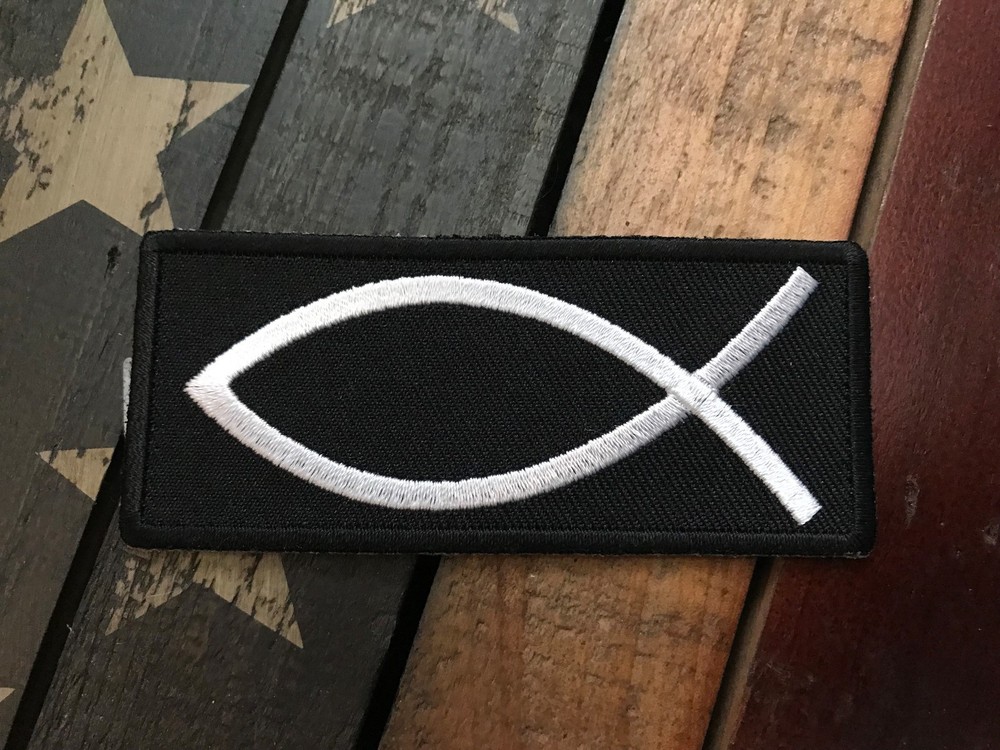 Christian Symbol Fish Sign Patch