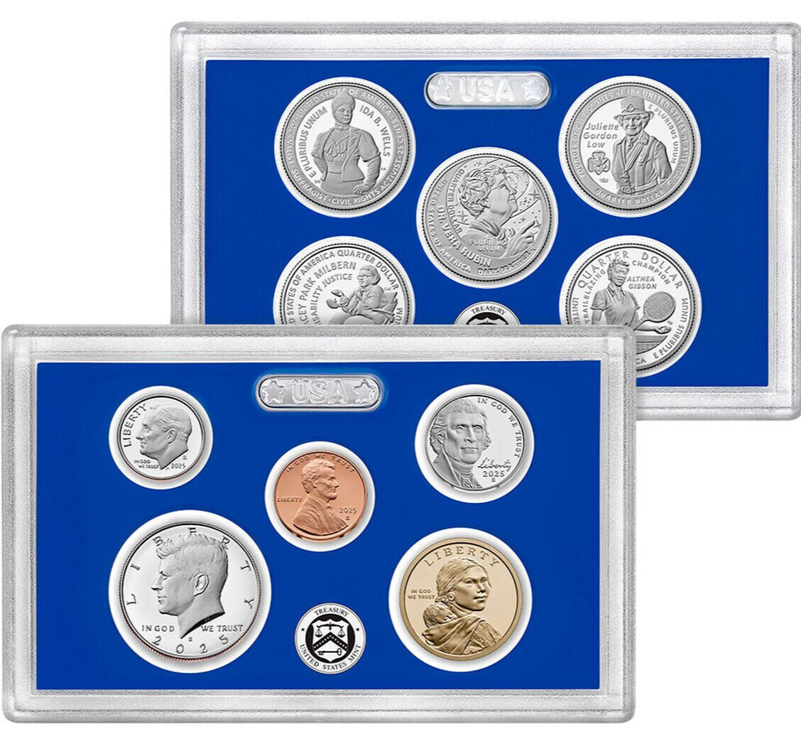 2025 S U.S. Mint Proof Set – Final Year of American Women Quarters – 10 Coins