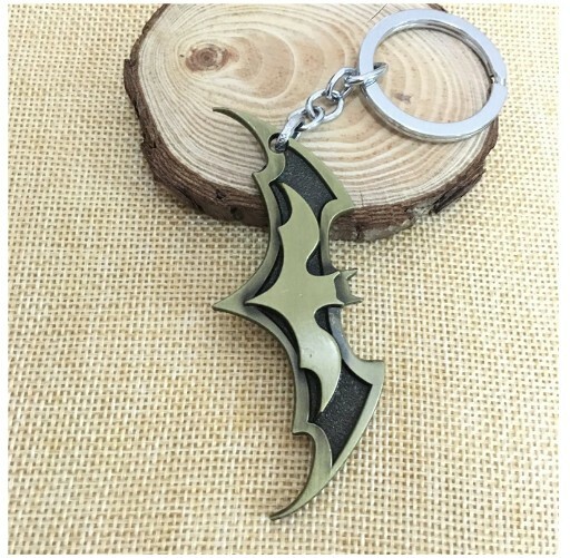 j SUPERHERO BAT KEYCHAIN SHELL IDEA GIFT KEYCHAINS HAMMER SHIELD