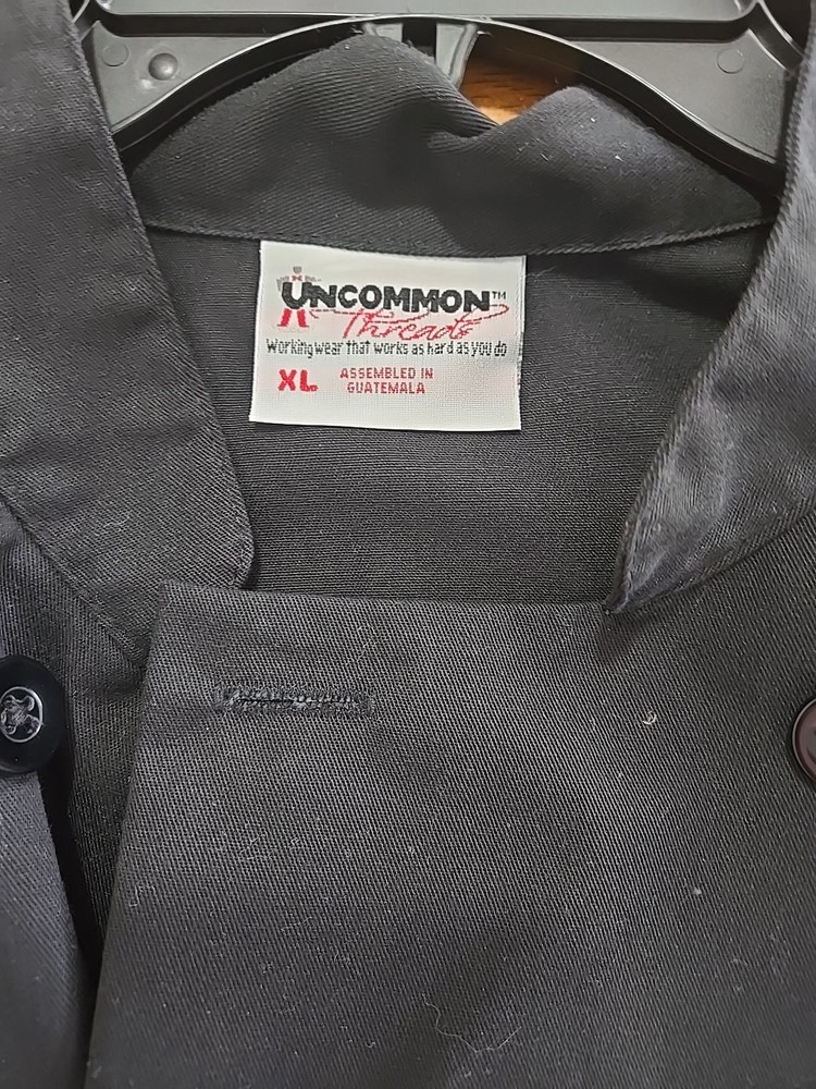 Uncommon Threads Chef Coat Jacket, Long Sleeve, Size XLarge