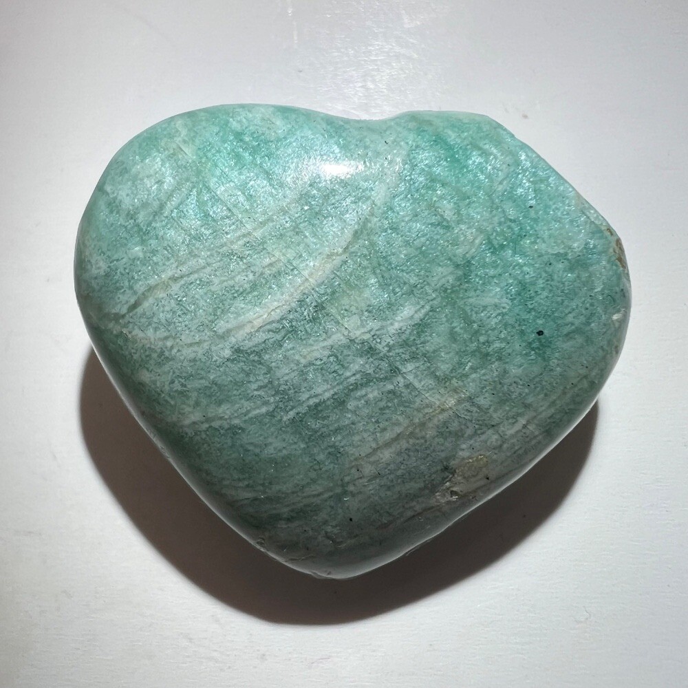 Amazonite Heart Carving (#6)