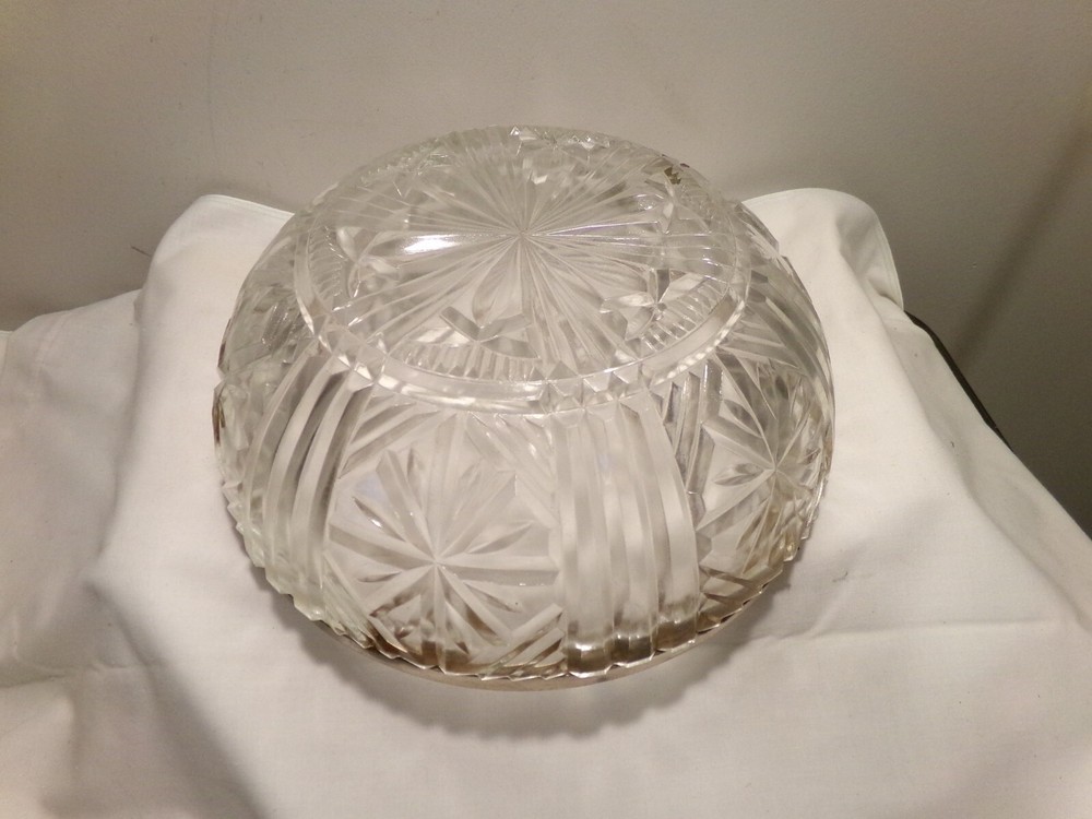 9" Raimond Silverplated Crystal Bowl