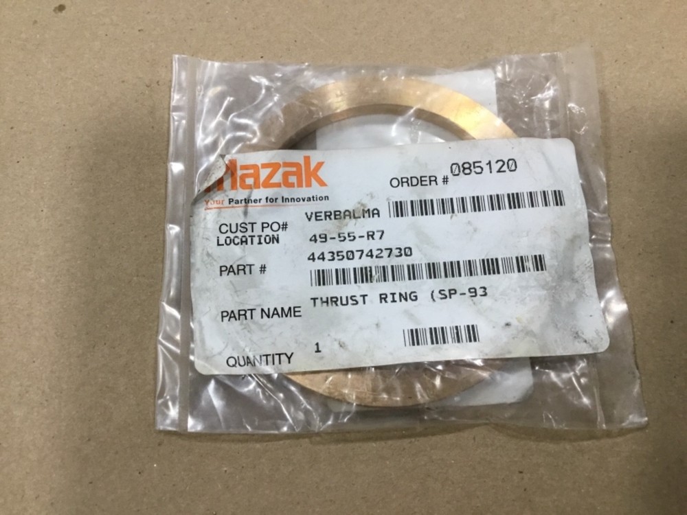 Mazak 44350742730 Thrust Ring 88-OD 70-ID #45A32