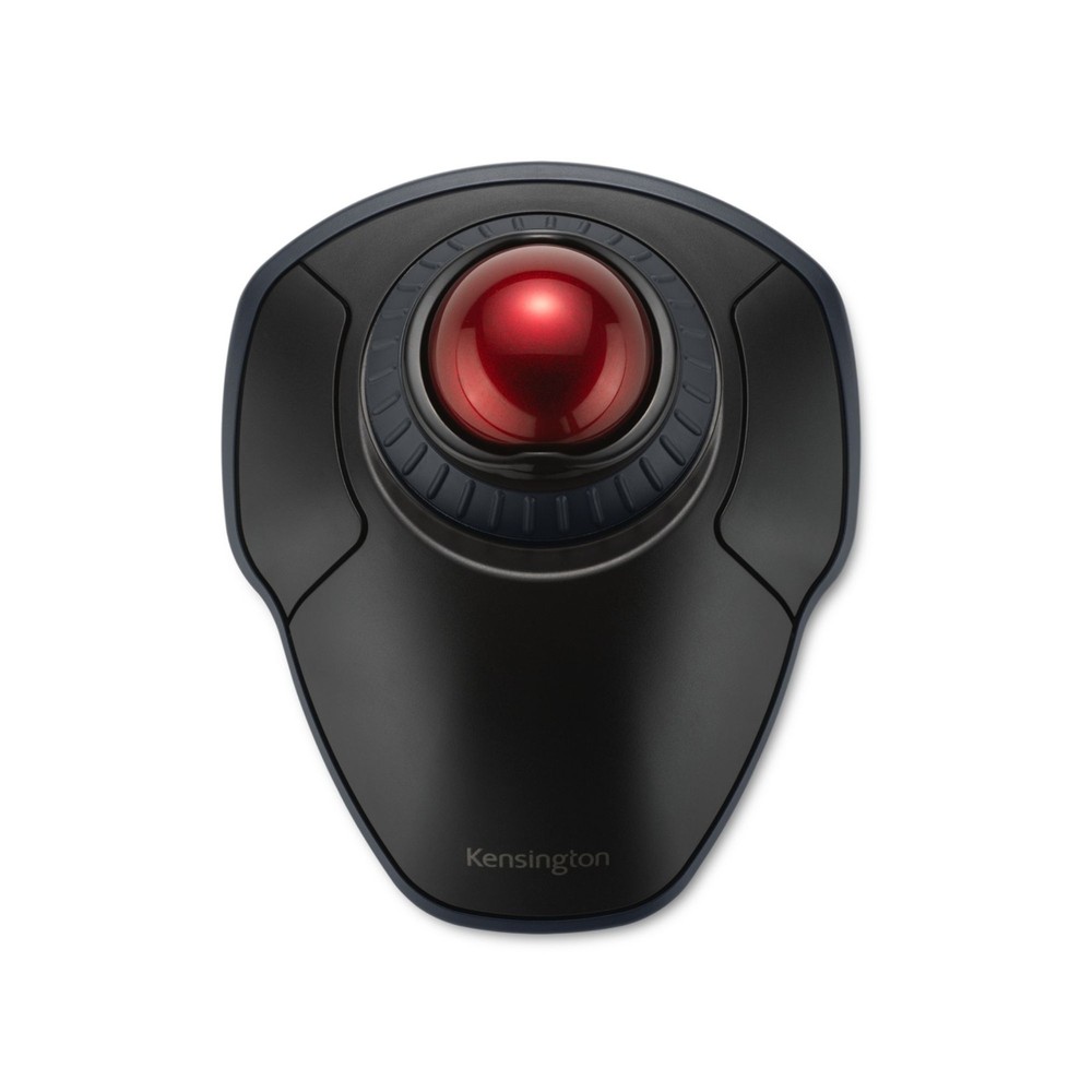 Kensington Orbit Wireless Trackball Mouse with Scroll Ring: Orbit Wireless Black