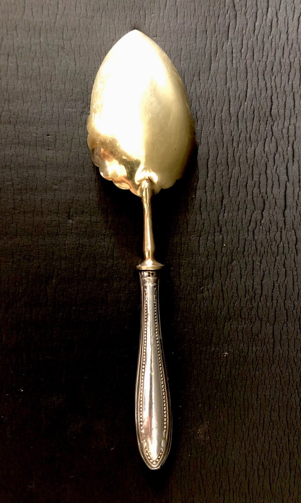 Antique Continental 800 Silver Handle Serving Desert/Appetizer Spoon