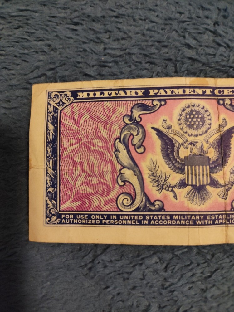 Military Payment Certificate Vintage Five Cents
