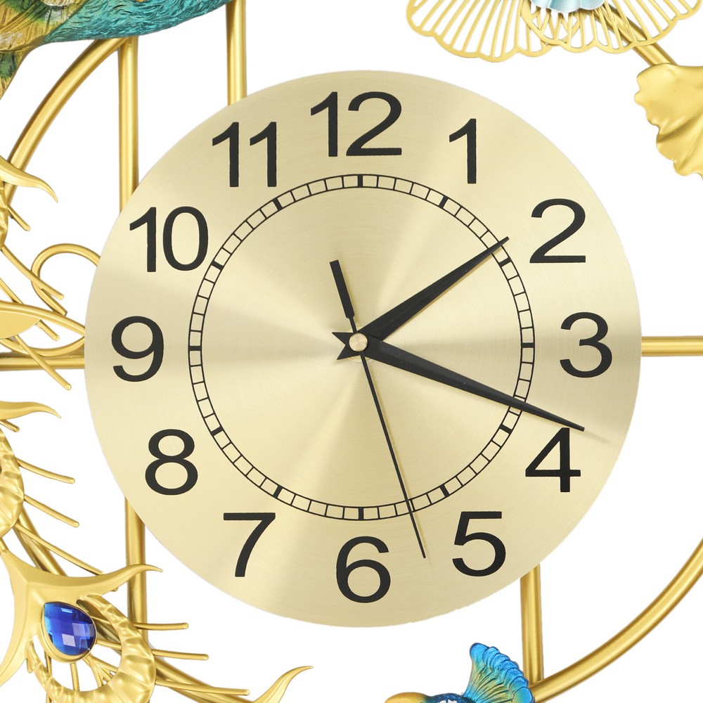 Peacock Wall Clock Wall-mounted Wall Clock Quartz Movement Colorful Wall Clock