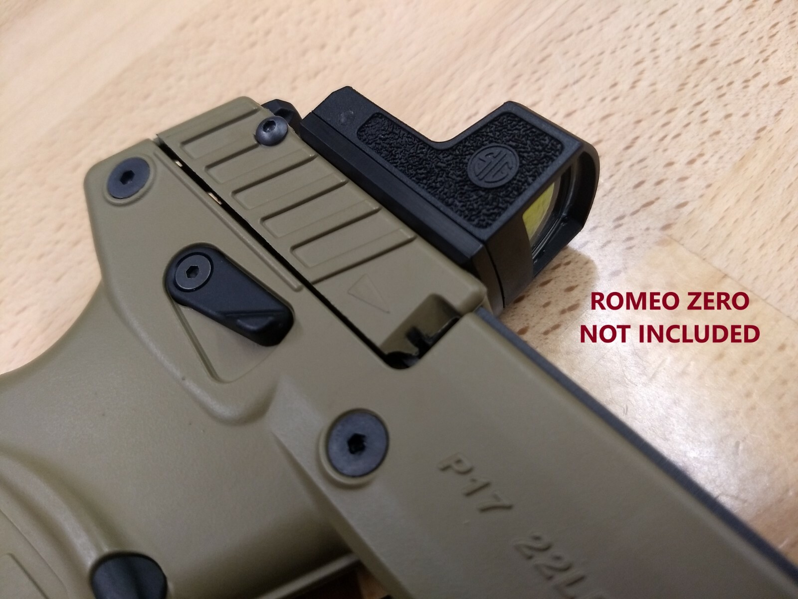 SIG ROMEO ZERO RED DOT SIGHT MOUNT FOR KEL-TEC P17  MADE IN USA CNC ALUMINUM