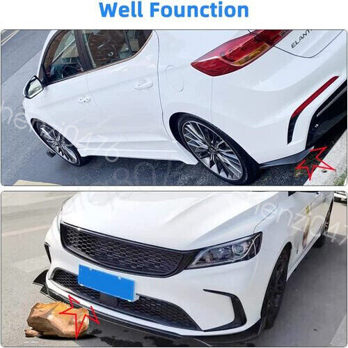 Front Bumper Lower Lip+Rear Diffuser+29" Side Skirts For Ford Focus 12-14