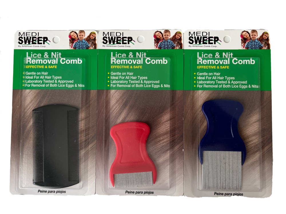 Lice Comb Two Metal Comb & One Plastic Comb