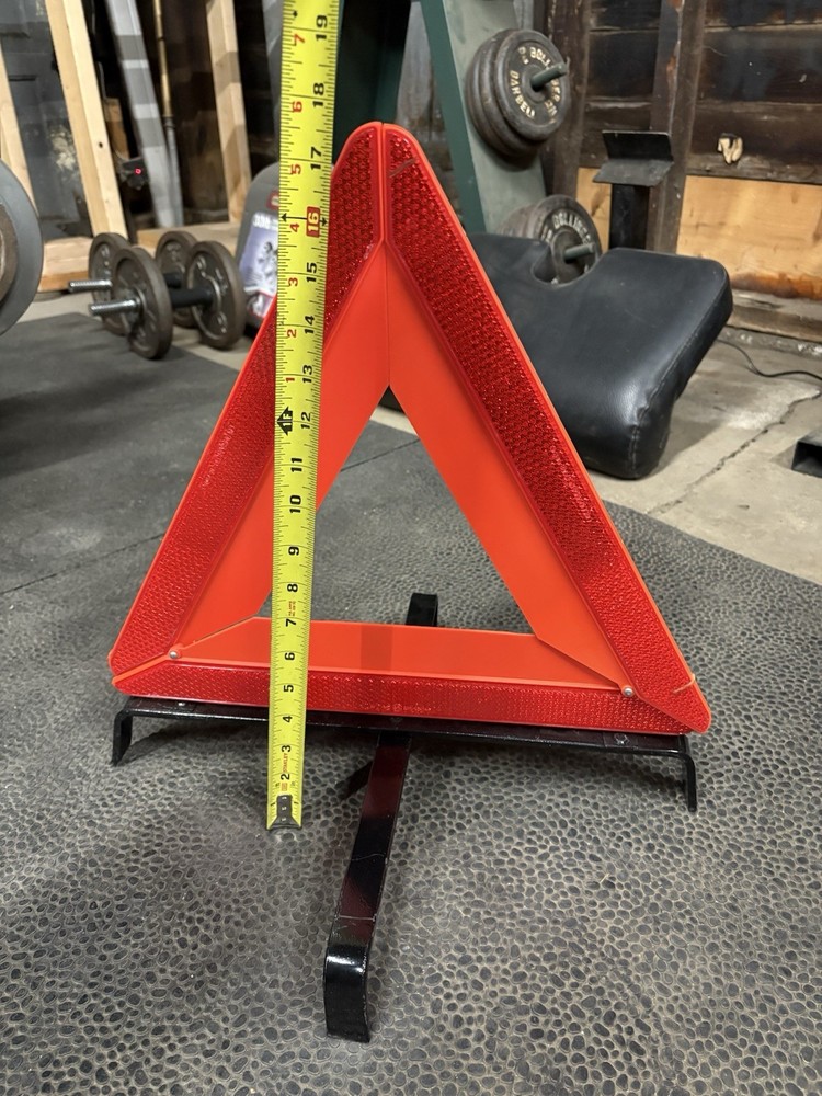 Road Emergency Warning Triangle Foldable Safety Sign With Case