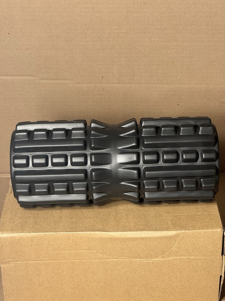 321 Strong Comfort Roller – 12" Solid Core High Density Foam Roller –Black – New