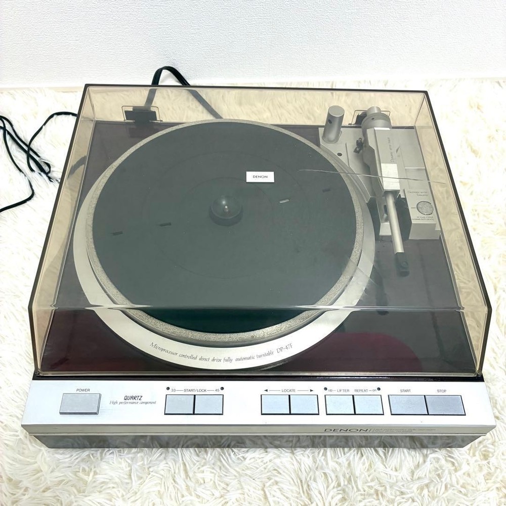 DENON DP-47F Fully Automatic Direct Drive Turntable Record Player Audio Used