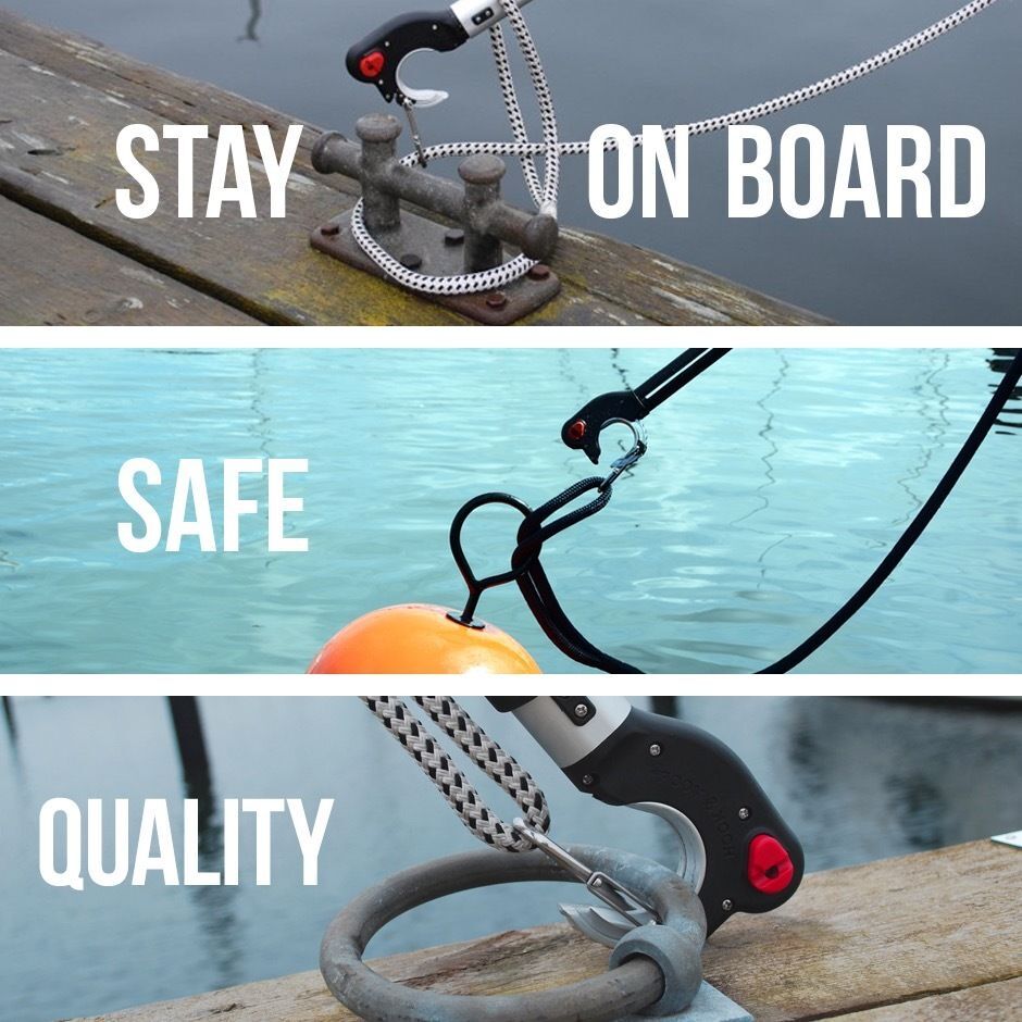 Robship Hook & Moor Boat Hook 2m/6.5ft Telescoping for Boat Mooring Cleat Ring