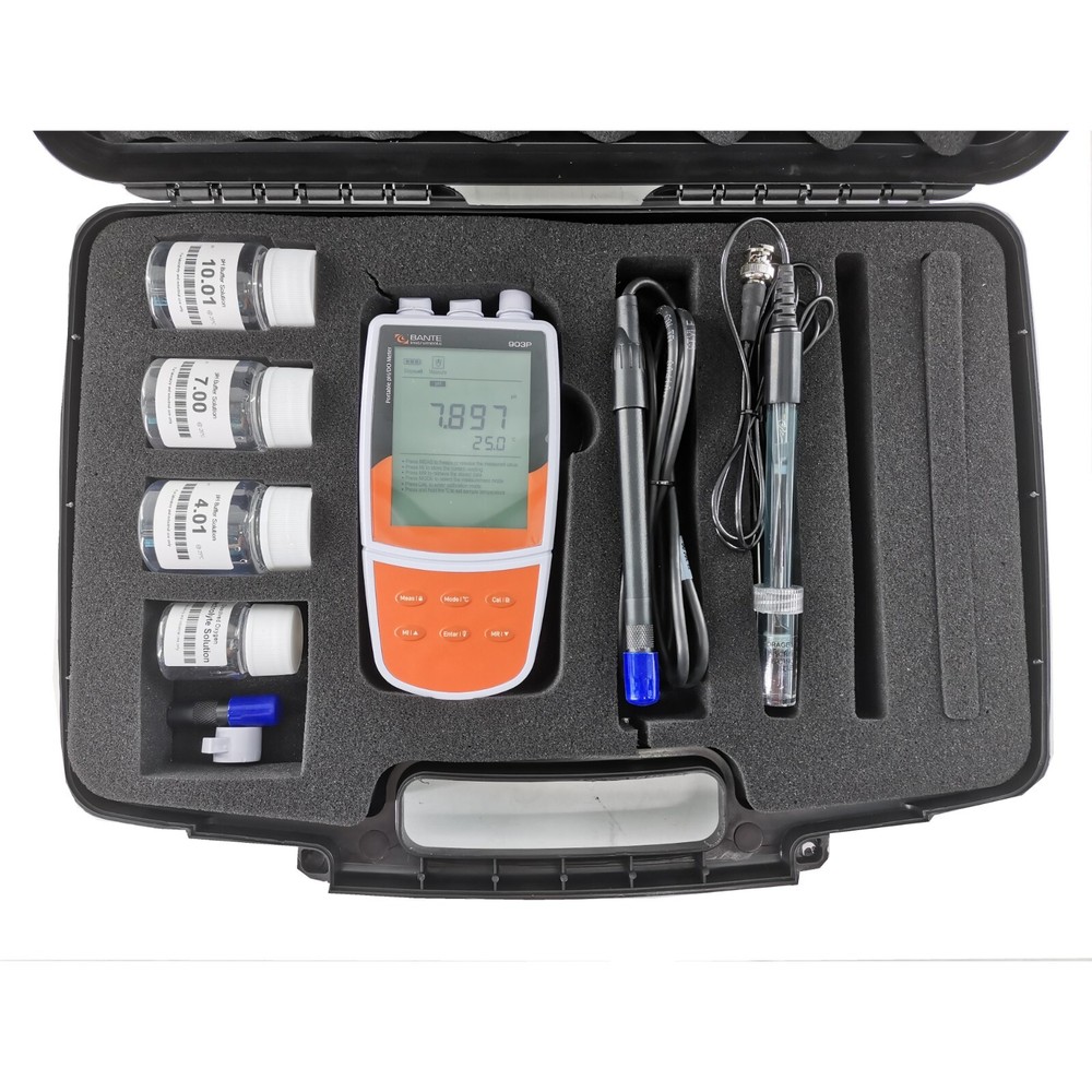 Water Quality Analyzer Portable Dissolved Oxygen Meter pH mV Temp Tester Meter