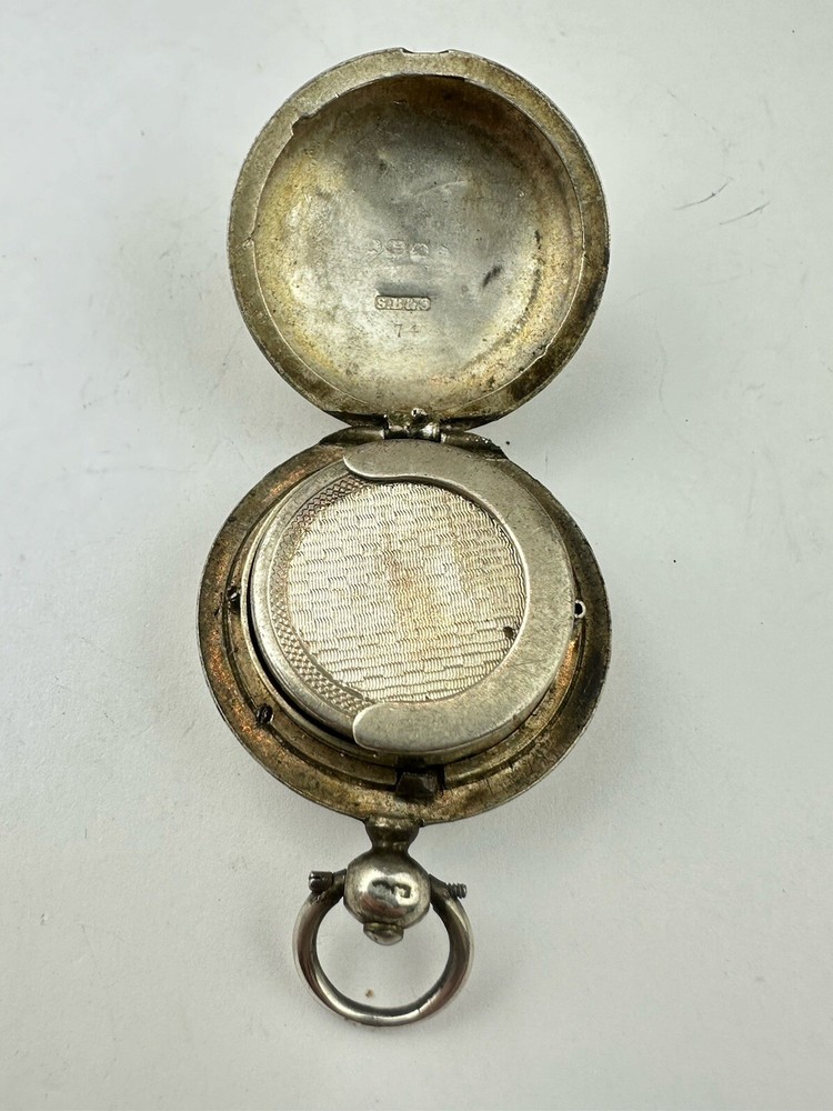 Antique Solid Silver Hallmarked Sovereign Single Case Available Worldwide