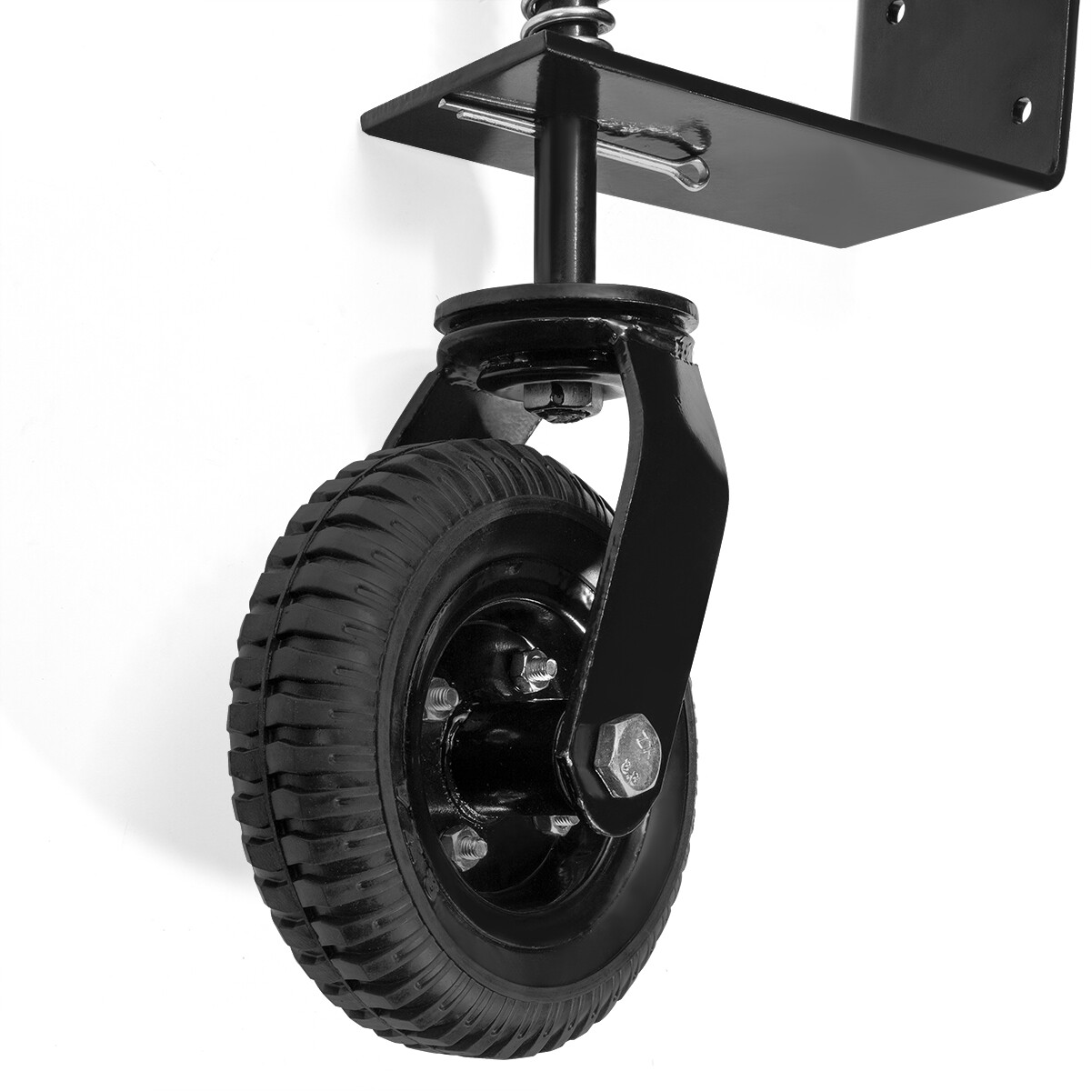 Stark Heavy-Duty Gate Wheel Steel Spring Loaded Hardware Fence Swivel Caster
