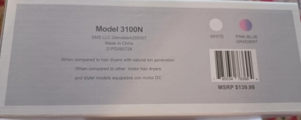 SMSPRO /QUICK STYLING /SALON DRYER/NEW/
