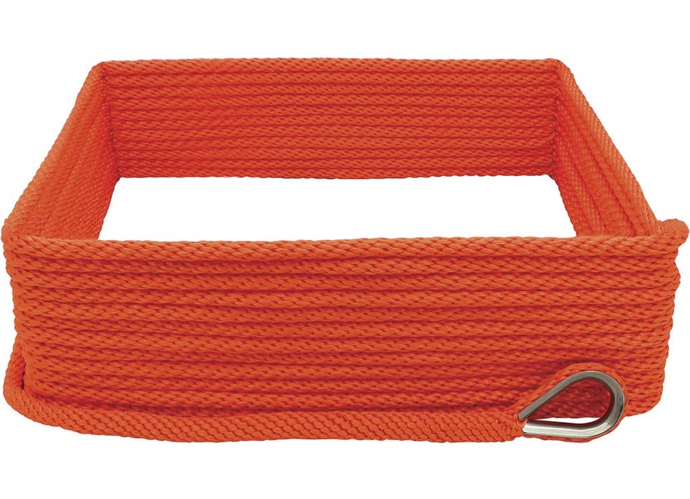 Extreme Max BoatTector Solid Braid MFP Anchor Line W/Thimble 3/8"x50' Orange