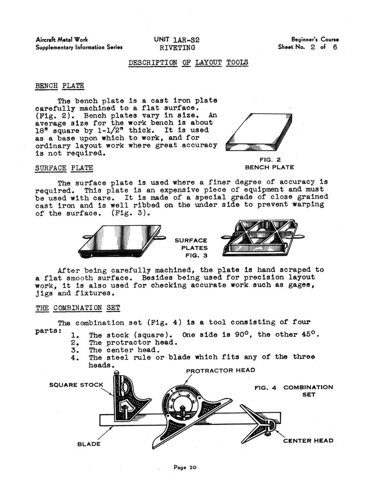 Suggested Unit Course In Riveting #1276