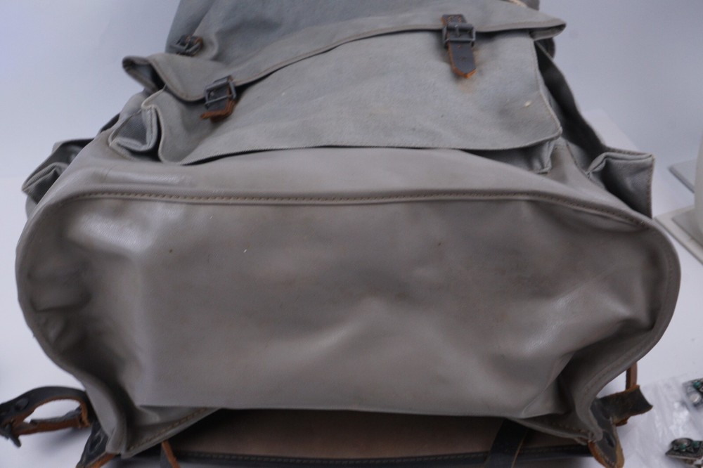 WWII GERMAN HEER MOUNTAIN TROOPER CANVAS BACKPACK Original authentic