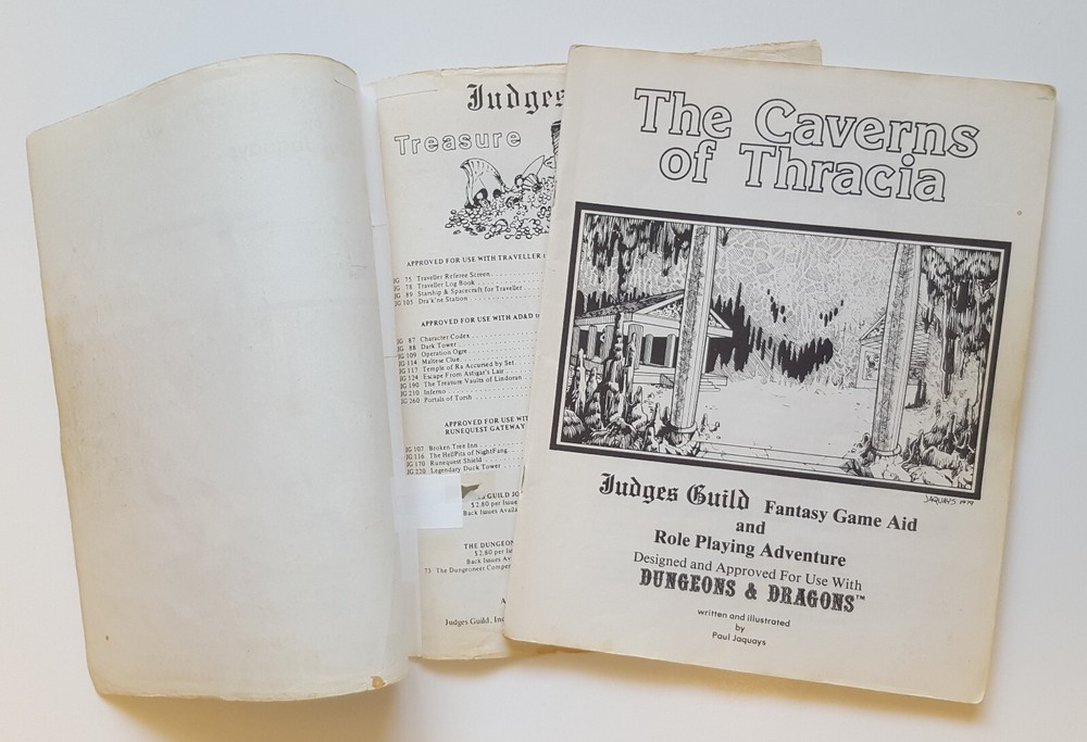 THE CAVERNS OF THRACIA DUNGEONS & DRAGONS MODULE JUDGES GUILD