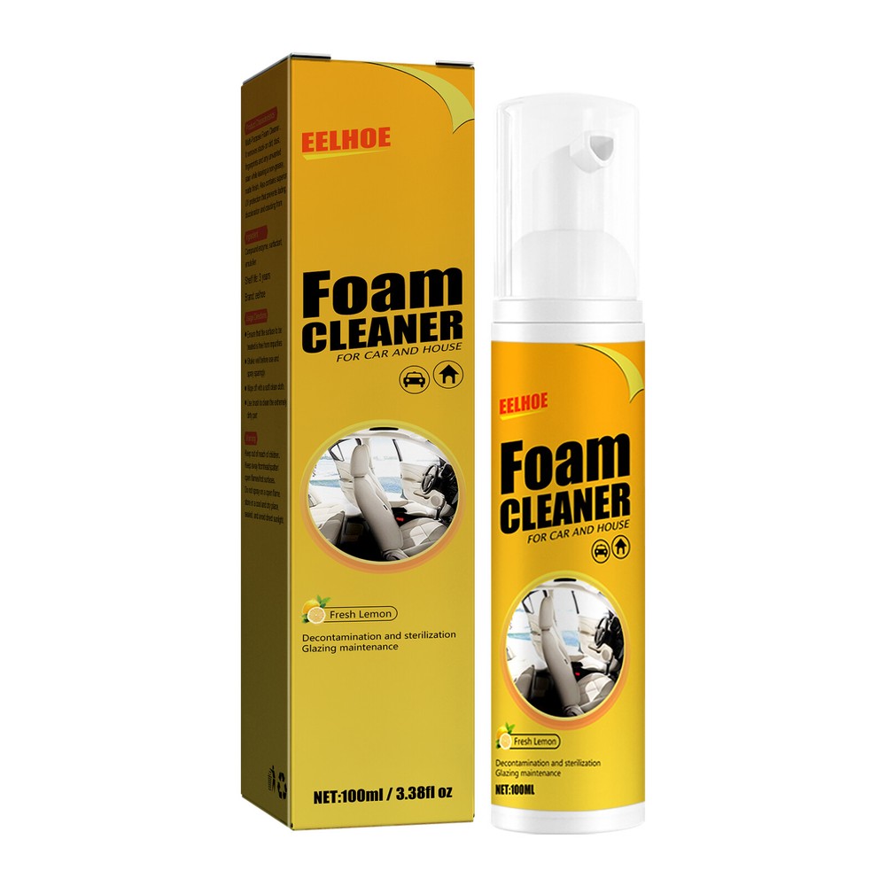 Multi-Purpose Foam Cleaner for Car Interior & Leather Quick Deep Cleaning