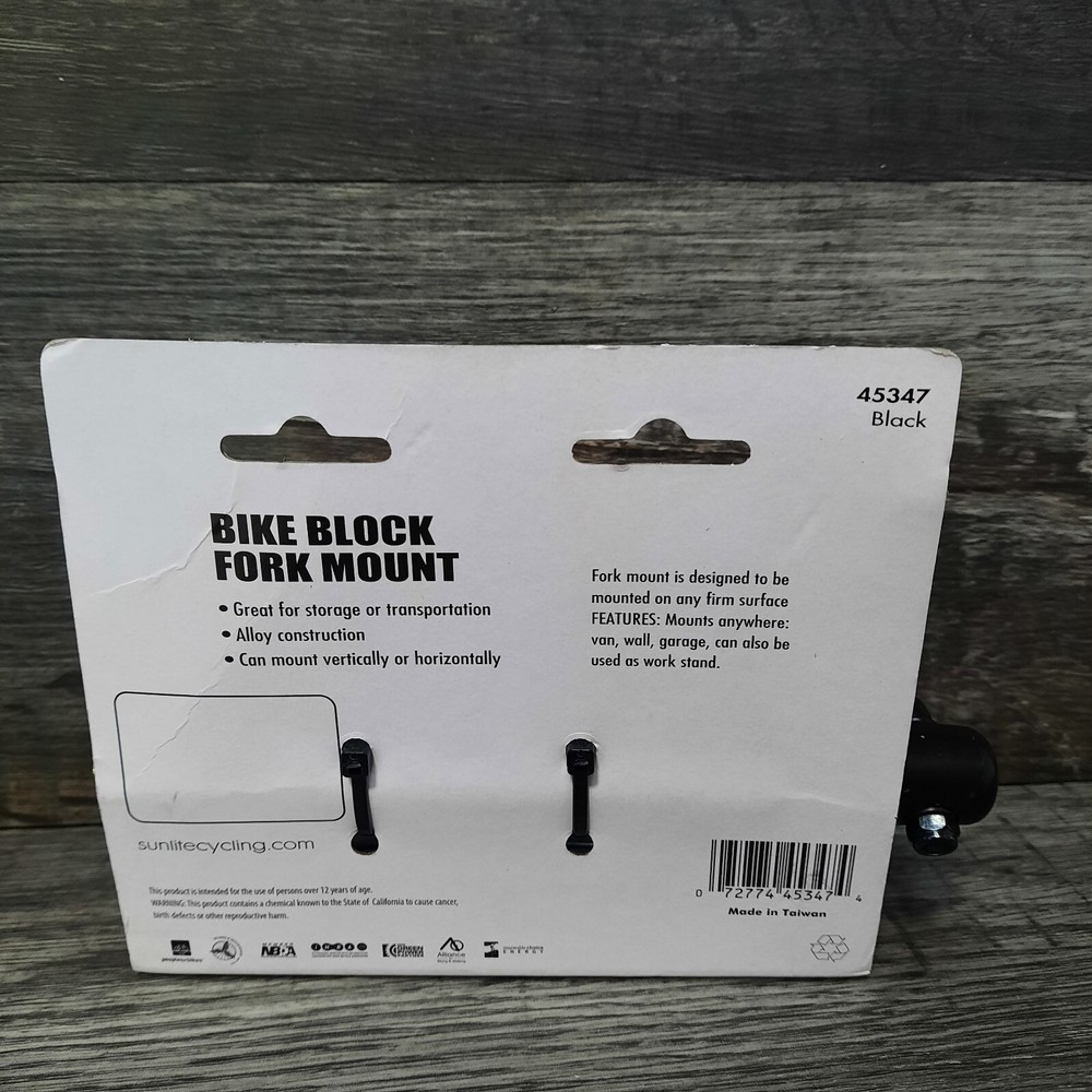 Sunlite Bike Block Fork Mount 45347 - missing nut