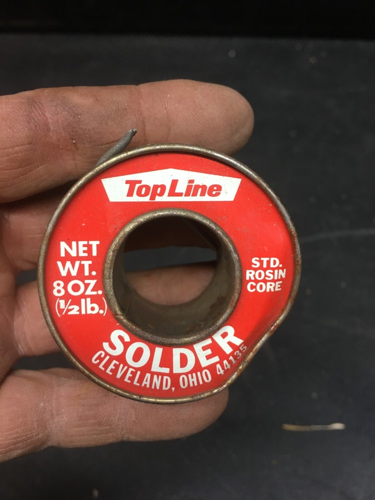 Rosin Core Solder Partial roll 1lb Top Line Co,  5oz