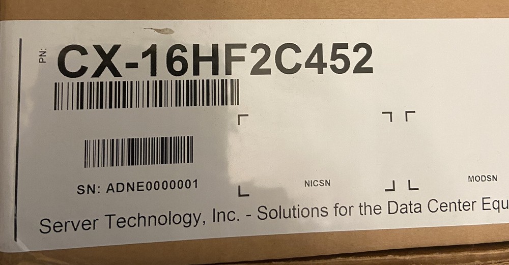 Server Technology Inc. CX-16HFF2C452 Fail Safe Transfer Switch