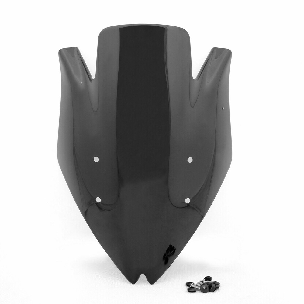 Blakc Double Bubble Windscreen Windshield For Kawasaki Z1000 2007 2008