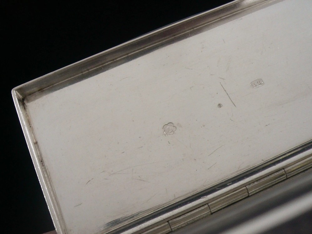 Austria Hungarian Solid Silver Snuff Box, Prague c.1880