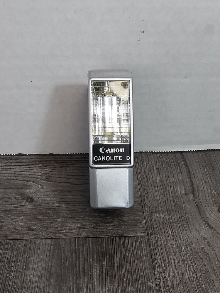 Canon Canolite D Flashlight Compact W/ Case Vintage Missing Top Piece