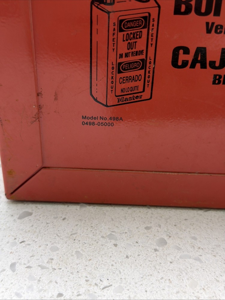 MASTER LOCK 498A Group Lockout Box,12 Locks Max No Locks