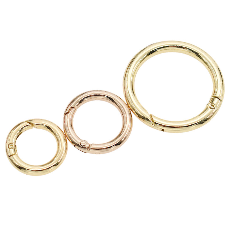 Snap Clip Trigger Spring Gate O Ring Keyring Buckle Bag DIY Decor Accessory 5pcs