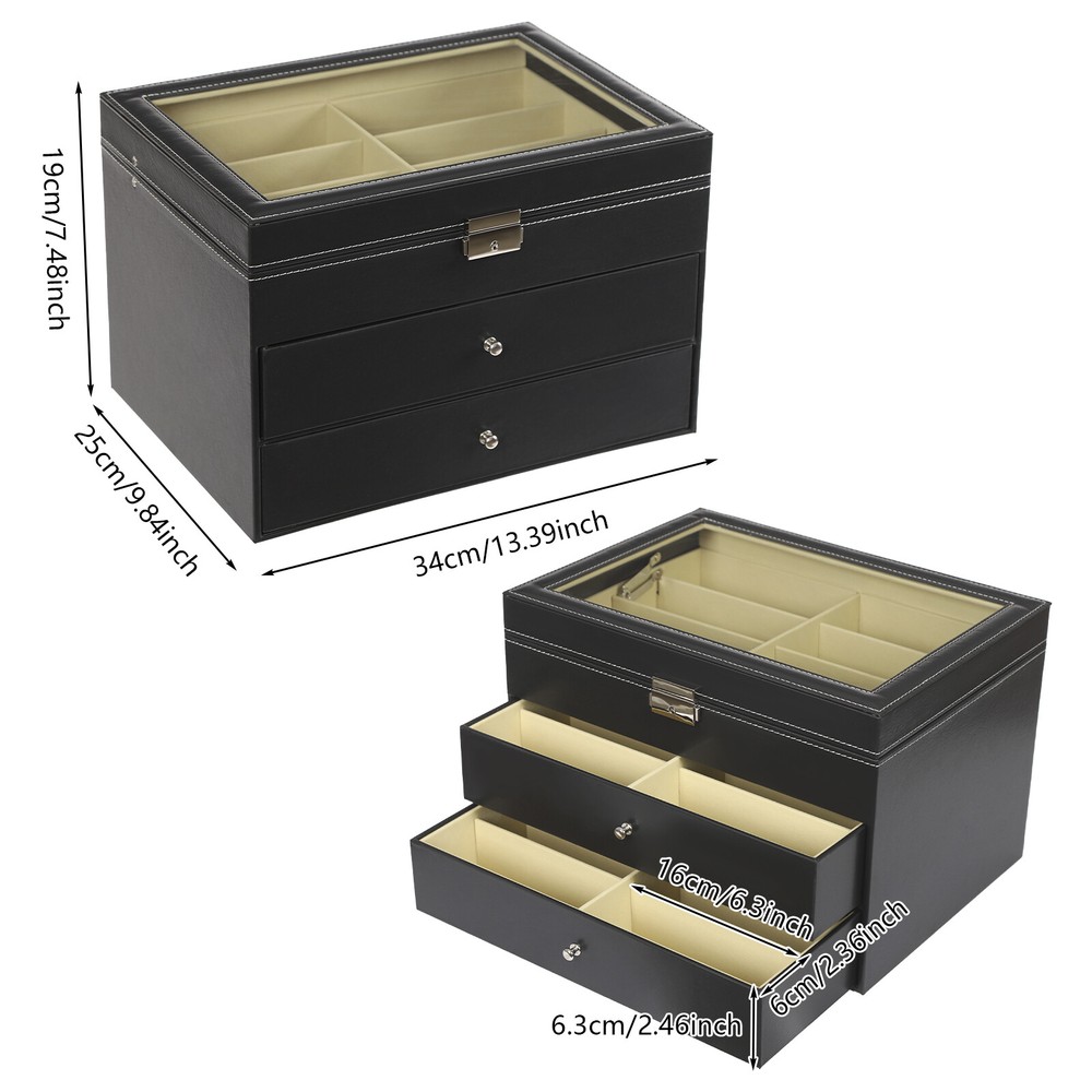 Counter Table Sunglasses Glasses Display Storage Display Organizer Box 24 Slots