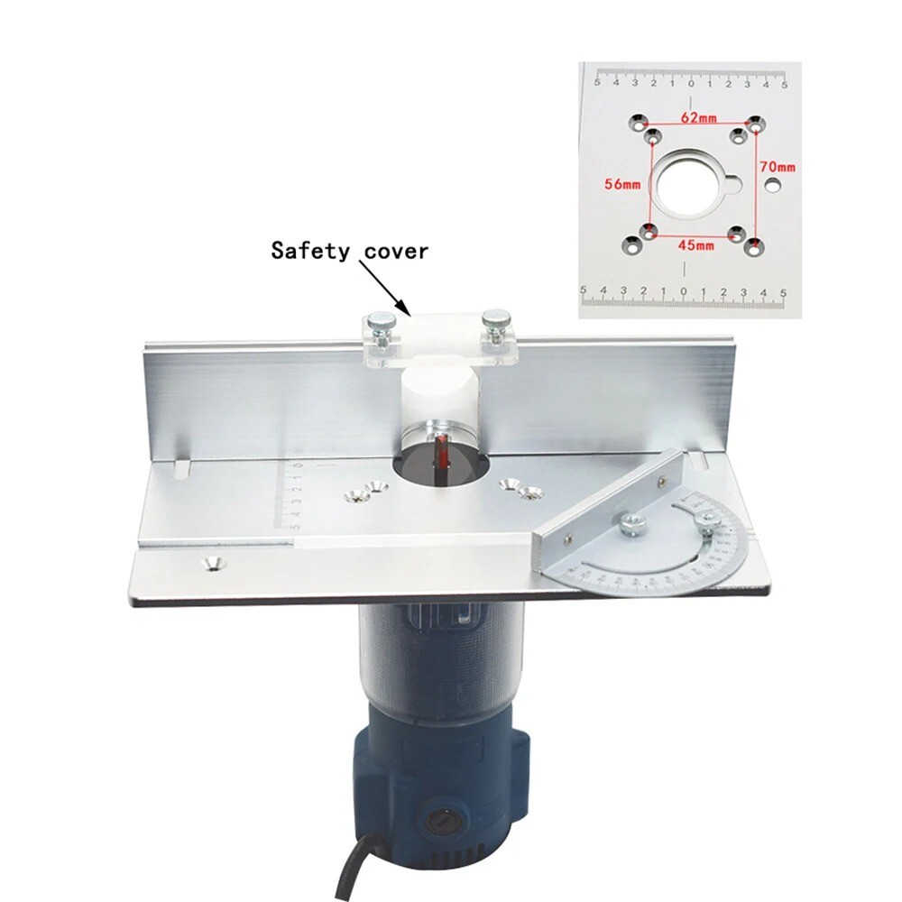 Multifunctional Aluminium Router Table Insert Plate for Working Benches