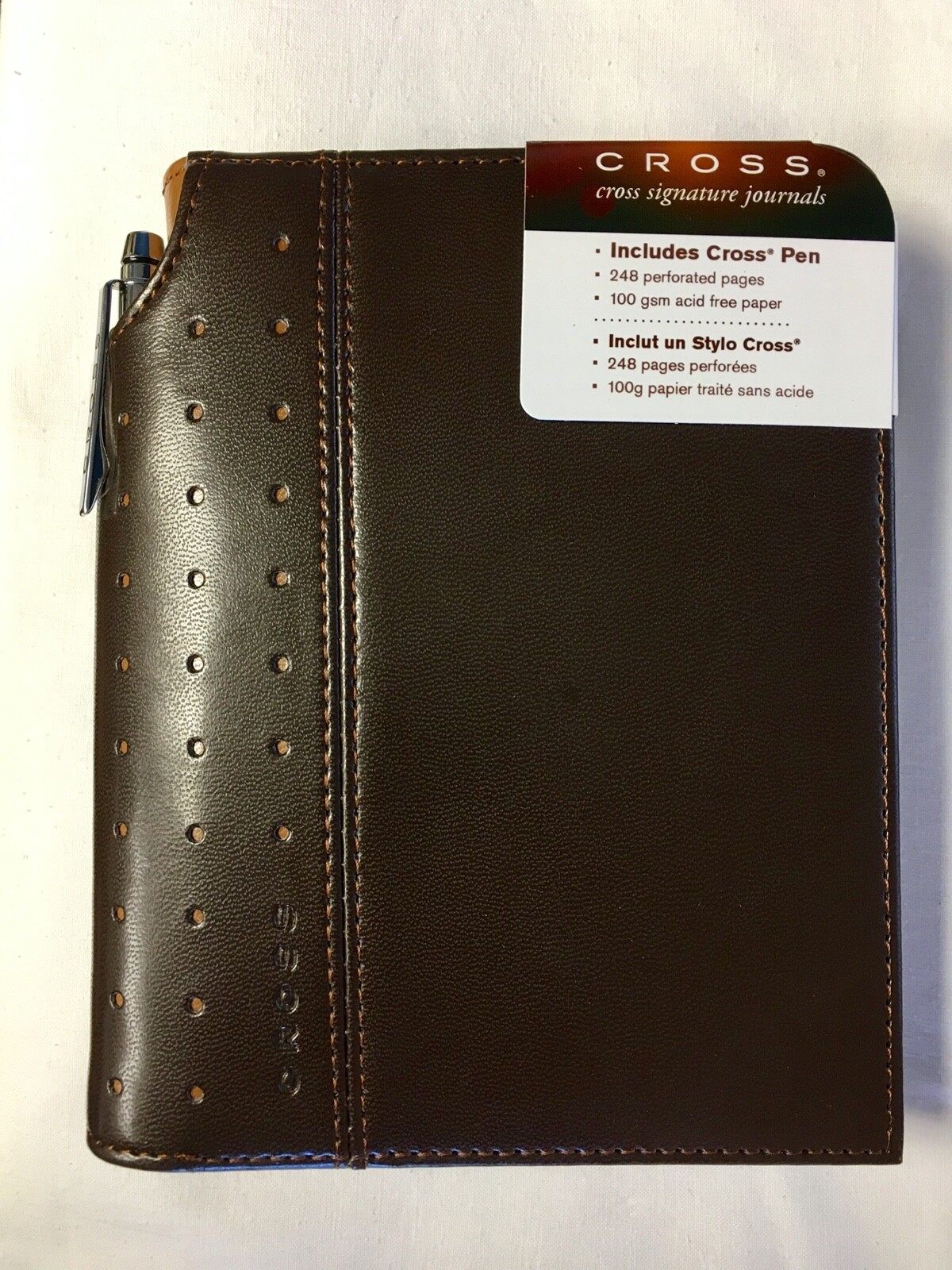 Cross Signature Journal with Pen, 5" x 6", Small Brown