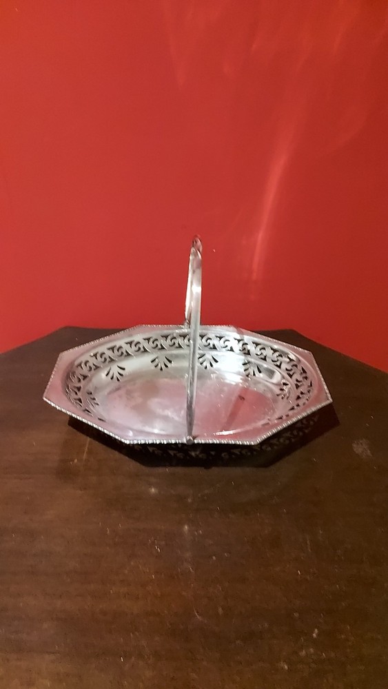 Vintage Silver Plated Footed Dish