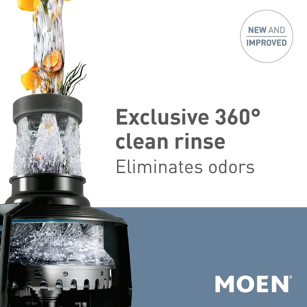 Moen GXP50C Prep Series PRO 1/2 HP Continuous Feed Garbage Disposal