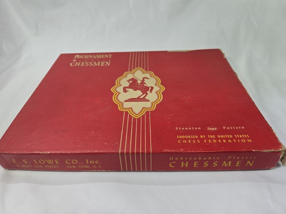 Tournament Plastic Chessman By E.S. Lowe Co.