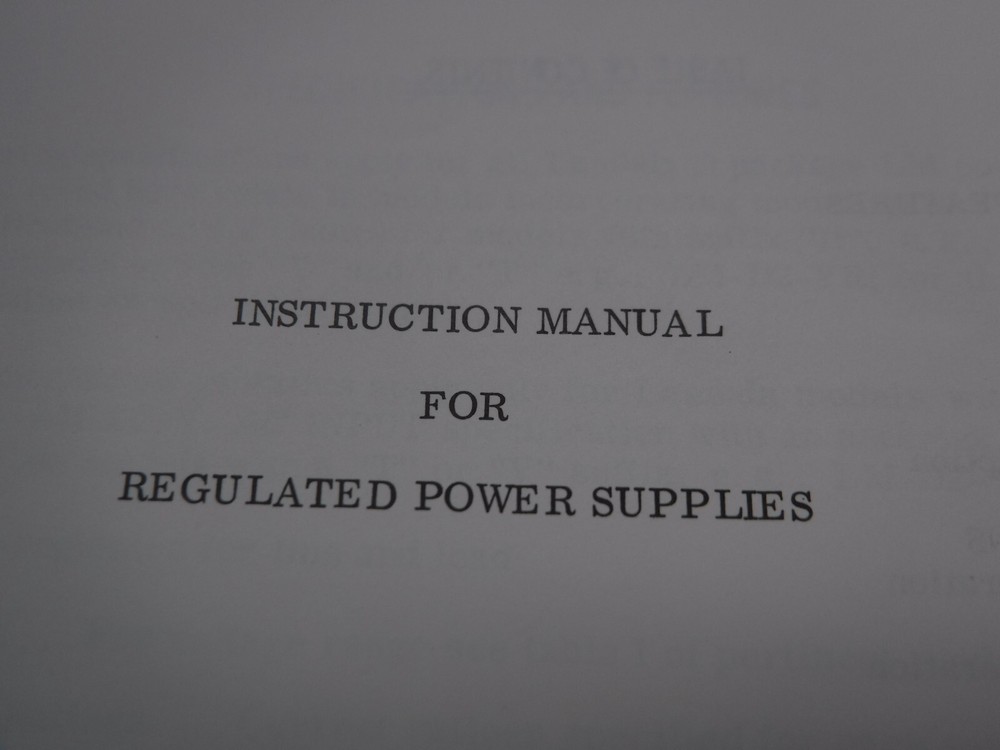 Lambda LM D Package Regulated Power Supplies Manual IM-LMD