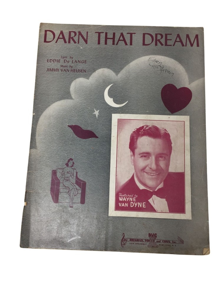 ''Darn That Dream'' Vintage Sheet Music Book